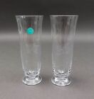 Tiffany & Co Signed Turtle Hare Rabbit Fluted Champagne Crystal Glass Set Of 2