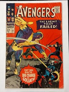 Avengers #35 VG-FINE 5.0  Living Laser app, Black Widow, & Bill Foster app. 1966