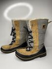 Sorel TIVOLI HIGH II Gray Tag Suede Winter Boots NL2330-373 Womens Size 9.5 GUC
