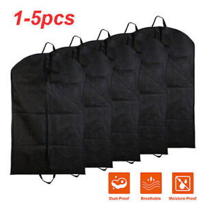 Black Suit Travel Bag Garment Bag Long Dress For Hanging Clothes Carrier Cover