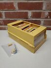 Large Vintage Recipe Box Typed Clipped Handwritten Recipe Cards Cabinet Mount