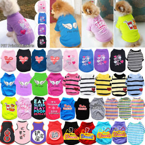 Various Pet Puppy Small Dog Cat Pet Clothes Dress Vest T Shirt Apparel Clothes