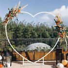 7.2FT Heart Shape Wedding Arch Stand Heavy Duty Metal Balloon Backdrop for Party