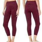 Spanx Look At Me Now Garnet Rose Seamless Cropped Compression Leggings Small