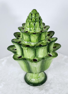 New ListingAbigails Celery Green Artichoke Tulipiere Ceramic Vase 11