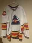 Vintage Colorado Avalanch CCM Hockey Jersey White Sz XL