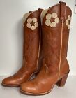 Vintage Dingo Acme Daisy Cowgirl Boots 7 M USA Made