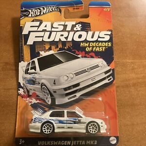 Hot Wheels Fast and Furious HW Decades Of Fast Volkswagen Jetta Mk3