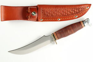 Vintage Ka-bar Cleveland OH 1237 Seki Japan Fixed Blade Skinner Hunting Knife