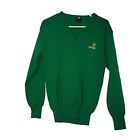 BLARNEY CASTLE “Ireland” Green Shamrock Sweater St Patrick Men’s 40 L Vintage