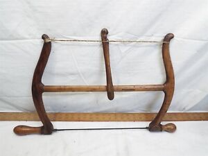 Antique Turning Buck Saw Frame Bow Wood Tool Portable Compact Lumberjack