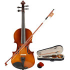 New Listing1/8 Size 4 Strings Natural Acoustic Violin Set with Case For Students Children