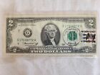 1976 Two Dollar Bill First Day of Issue Sheboygan WI Stamped April 13, 1976