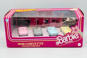 Hot Wheels Premium Barbie The Movie 4-Pack 1956 Corvette Collector Set Cars