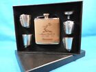 Hennessy Leather Flask Set - New