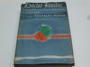 Doctor Faustus Thomas Mann Lowe Porter Hardcover Book 1948 (J9)