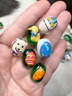 Easter Egg Beads Bunny Duck Carrot Beads for Jewelry Making Oval 20 pcs Mix