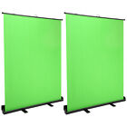 2 Pack Collapsible Floor Standing Green Screen Nonwoven Background 5x7 Ft Photo