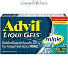 Advil Liqui Gels Minis Pain Reliever 80 Liquid Filled Capsules NIB