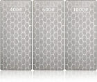 3Pack 400/600/1000 Grit Diamond Knife Sharpen Plate Honing Bench Stone Kit Lot