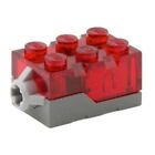 LEGO Light Brick LED Electric 2x3x1 1/3 Trans-Red Batteries Included 54930c01