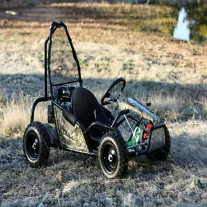 Gas Go Kart Powered 98CC Camo Power Kids Youth Adult Ride On Cart Vehicle Car
