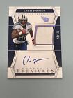 2022 National Treasures Chris Johnson Jersey Patch Auto Silver /25 Titans