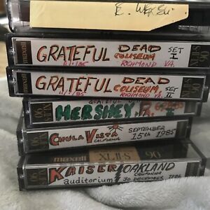 New ListingGRATEFUL DEAD Live 1985/ 86 Cassette Tapes Lot Of 6