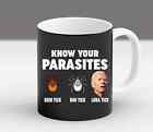 Know Your Parasites Anti Biden Not My President Pro Trump 2024  Coffee Mug