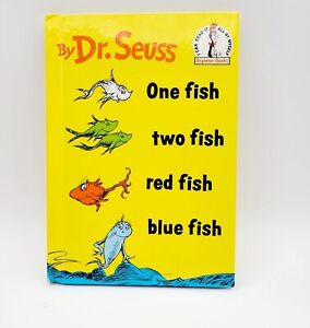 One Fish Two Fish Red Fish Blue Fish Book Club Edition 1988 HC by Dr Seuss
