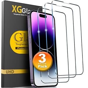 3X Tempered Glass Screen Protector For iPhone 15 14 13 12 11 Pro Max X XR 8 7 6