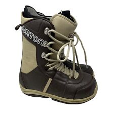 Burton Tribute Snowboard Boots Mens Size 9 Brown Cream Very Good Condition