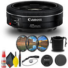 Canon EF 40mm f/2.8 STM Lens (6310B002) + Filter Kit + Lens Pouch + More