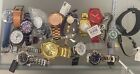 Lot Of 18 Defective Assorted Watches Invicta Skagen Bulova Nixon Diesel Citizen