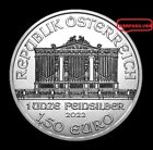 2022  AUSTRIAN SILVER PHILHARMONIKER  1  OZ.  FINE SILVER BULLION COIN  999 UNC