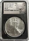 2021 (W) AMERICAN SILVER EAGLE TYPE 1-FIRST DAY OF ISSUE-BLACK CORE NGC MS 70