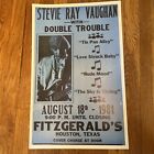 STEVIE RAY VAUGHAN & Double Trouble, 8-18-81, Houston, TX, 22”x14” Poster