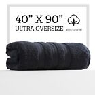 New ListingExtra Large Bath Towel - Oversized Ultra Bath Sheet - 100% Cotton - BLACK COLOR