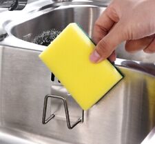 Adhesive Sponge Holder Sink Caddy for Kitchen Accessories Stainless Steel 4 Pcs