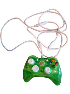 Rock Candy 037 010 clear Green Xbox 360 Controller with cord