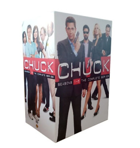 Chuck: The Complete Series Season 1-5 DVD 23-Disc Box Set Brand New Sealed