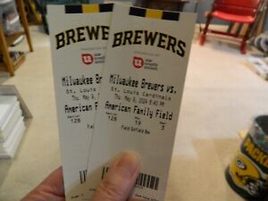 New Listing2 tickets Milwaukee Brewers Vs. St Louis Cardinals May 9, Am Fam Field