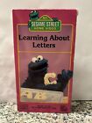Sesame Street Learning About Letters (VHS, 1986)