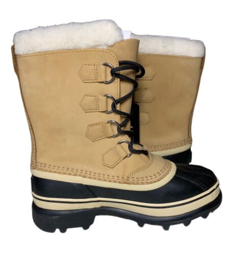 Sorel Caribou Women’s Tan Water Proof Winter Boots Size 8