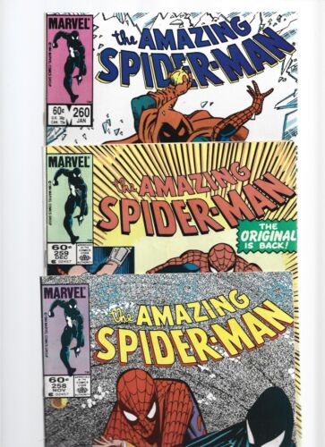 New Listing*WOW HOT* MARVEL AMAZING SPIDER-MAN RUN LOT OF 3 COPPER AGE COMICS #'s 258-260