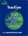 TracFone 200 Minutes Prepaid Add On Refill Card, for Flip Phones & Basic Phones