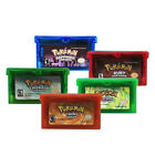 Pokemon Fire Red Leaf Green Sapphire Emerald Ruby Version For GBA SP US STOCK