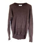 Magaschoni Cashmere Sweater Plum Gray Dolman Sleeves Size Large-Pilling