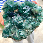 2.7LB natural super beautiful green fluorite crystal ore standard sample
