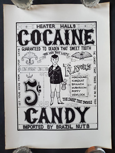 Scarce Original 1957 Cocaine Candy Rolly Crump (Disney Pioneer)  aor poster